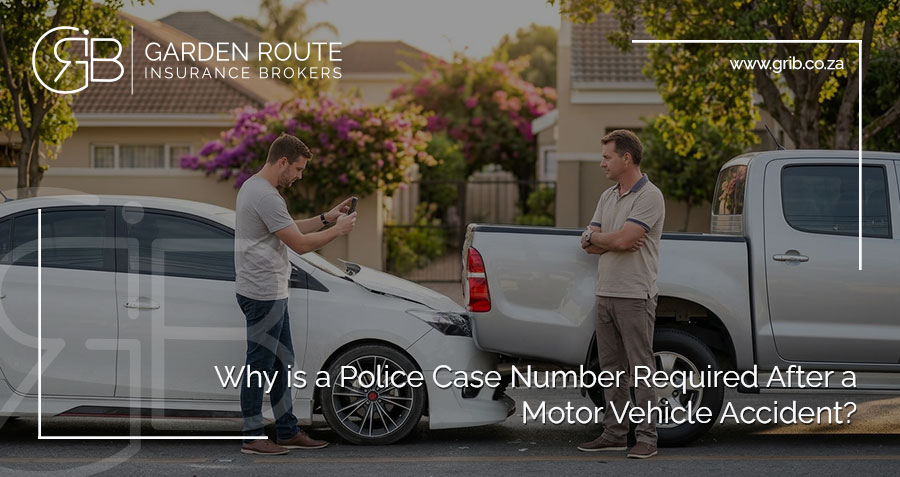 `police case number required for insurance claim after car accident South Africa`